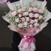Buket mawar pink Garut Yans Florist