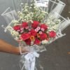 hand bouqet mawar merah garut