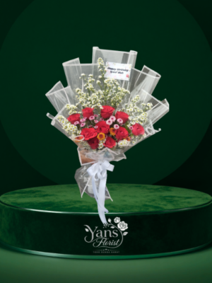 handbouquetmawarmerah Hand Bouquet Mawar Merah Garut