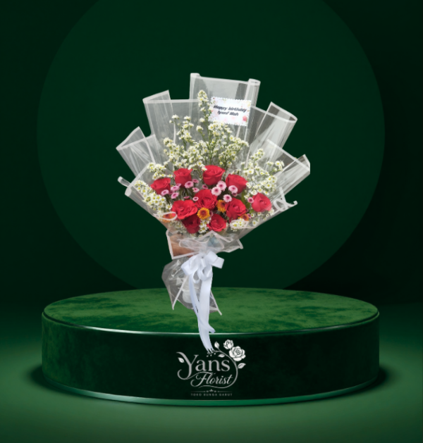 Hand Bouquet Mawar Merah Garut