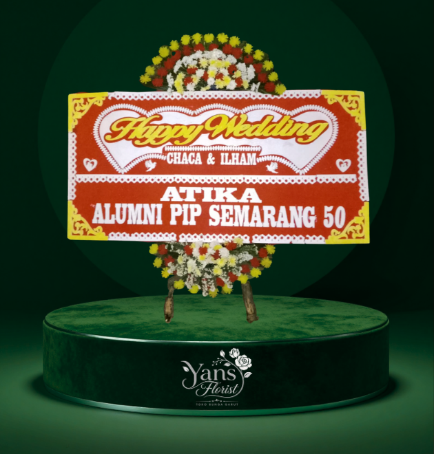 Bunga Happy Wedding Cimanganten