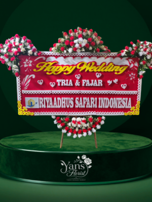 bunga-papan-happy-wedding-Selaawi-garut Bunga Papan Selaawi Garut Dari Yans Florist
