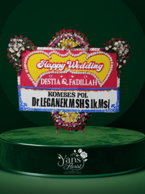 bunga-papan-happy-wedding-ciundian-singajaya Bunga Papan Happy Wedding Ciundian Singajaya dari yans florist