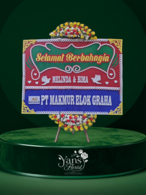 Bunga Papan Selamat Berbahagia Cintakarya samarang garut dari yans florist