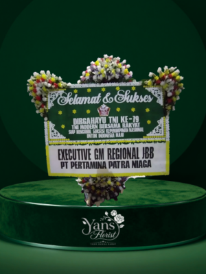 Bunga Papan Selamat & Sukses Padamukti – Kirim Ucapan Sukses Anda Lewat Rangkaian Bunga dari Yans Florist