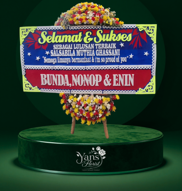 Bunga Papan Selamat & Sukses Pasirwangi Garut