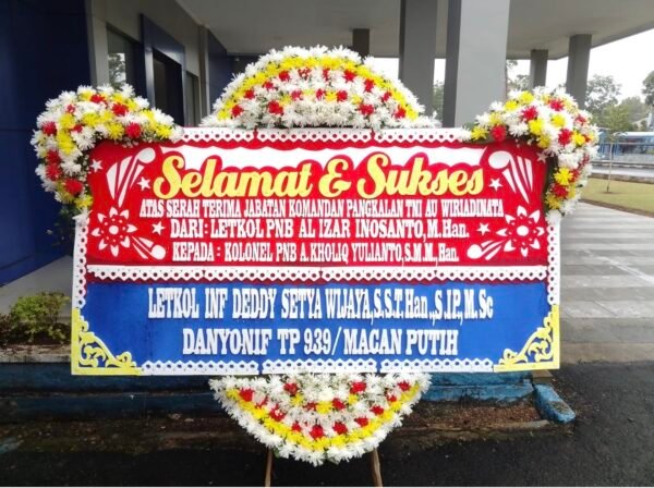 bunga papan selamat dan sukses tasikmalaya yans florist