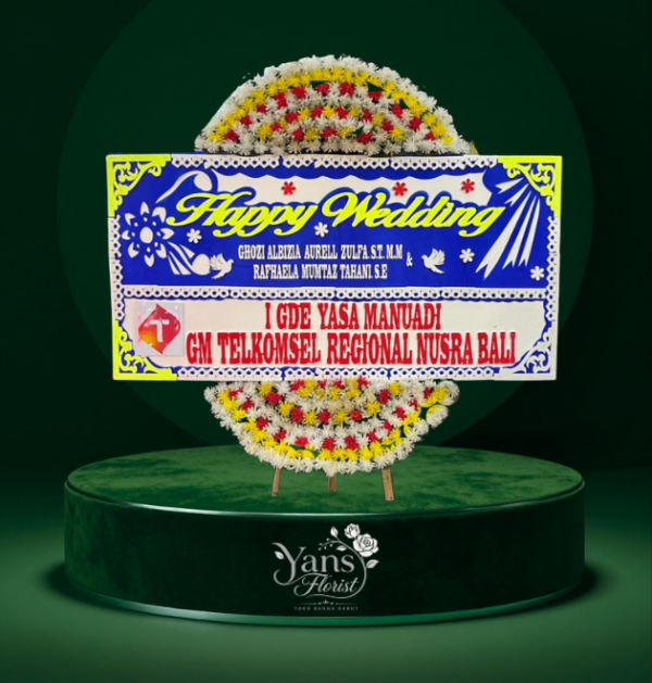 bunga-papan-tarogong-kidul Bunga Papan Happy wedding Tarogong kidul Garut
