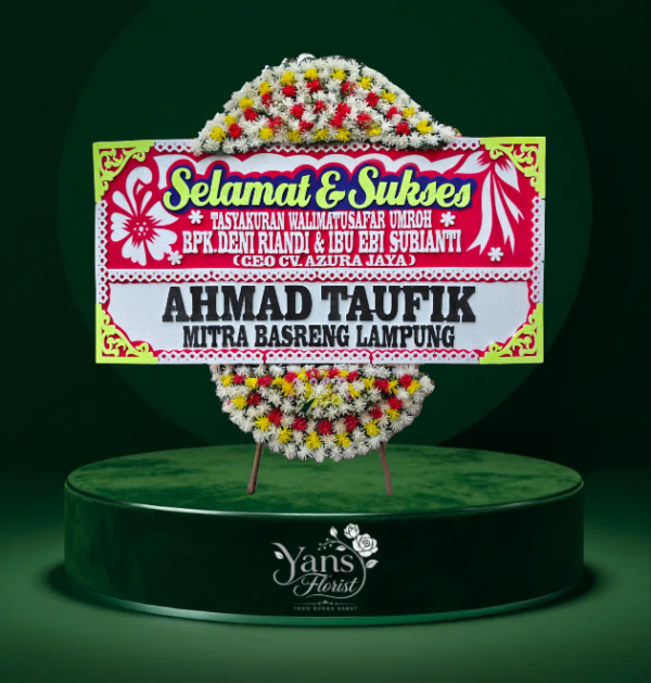 bunga-papan-tasyakuran-umroh-merah Bunga Papan Tasyakuran Walimatussafar Umroh Merah Putih Yans Florist Garut